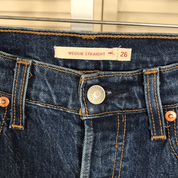 Levi’s Wedgie Straight Fit Women's Cropped Jeans Size 26 - Picture 6 of 12